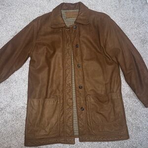 Vintage LL Bean Brown Leather Jacket